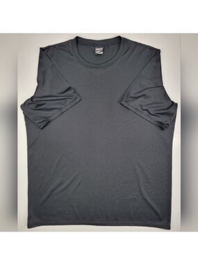 Patagonia Mens Large Shirt Black Short Sleeve Capilene Vintage Made in USA